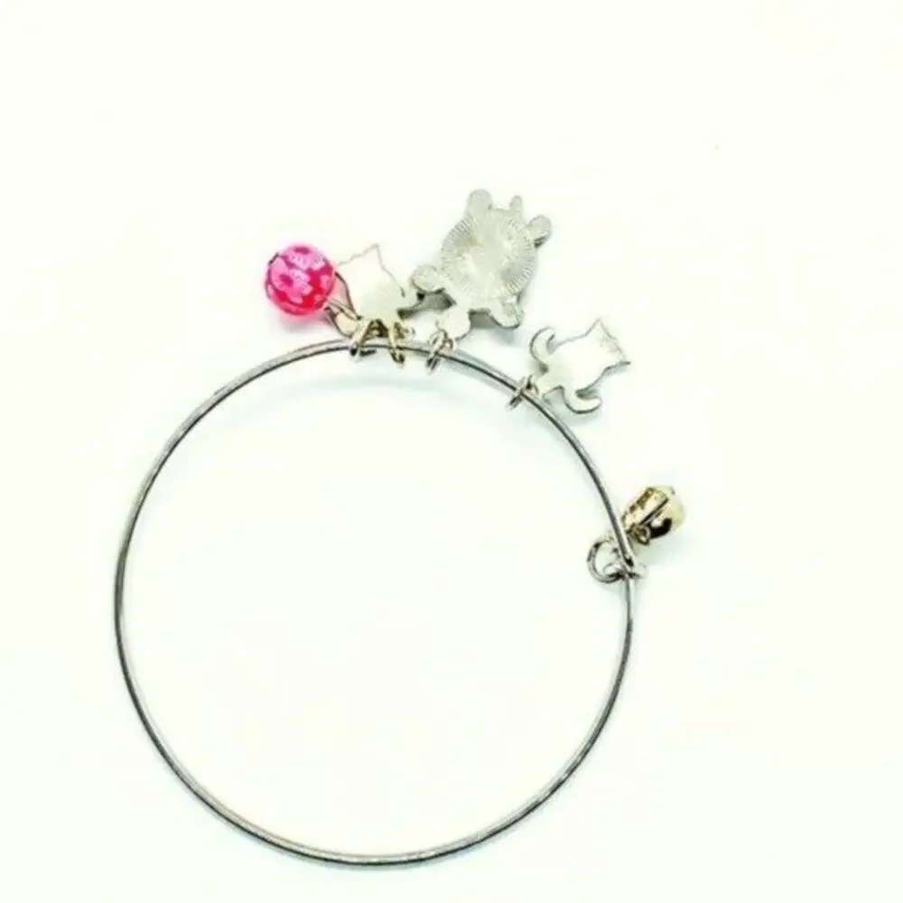 Beaded Sea Turtle Charm Colorful Bangle Bracelet